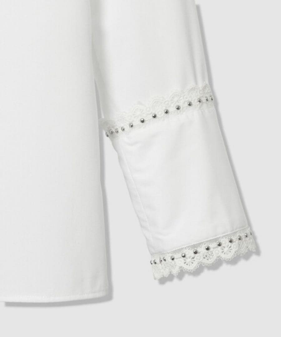 LOULOU WILLOUGHBY レーストリミングシャツ