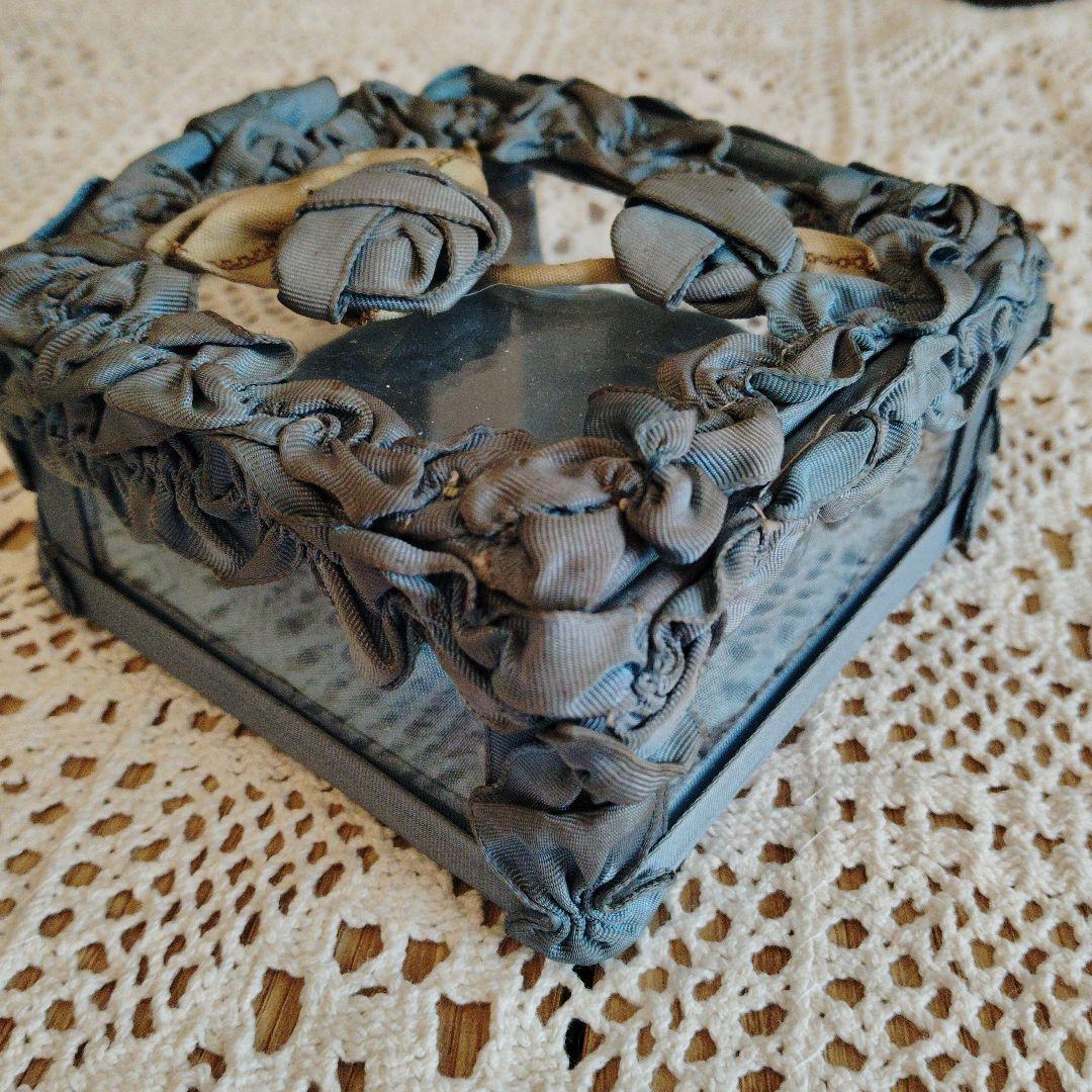 フランスアンティーク♡りぼんお花ガラスケース♡