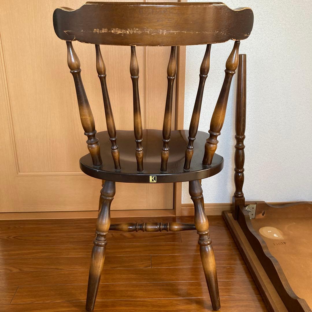 【お値下げしました】キツツキ　ウィンザーチェア　ダイニングチェア