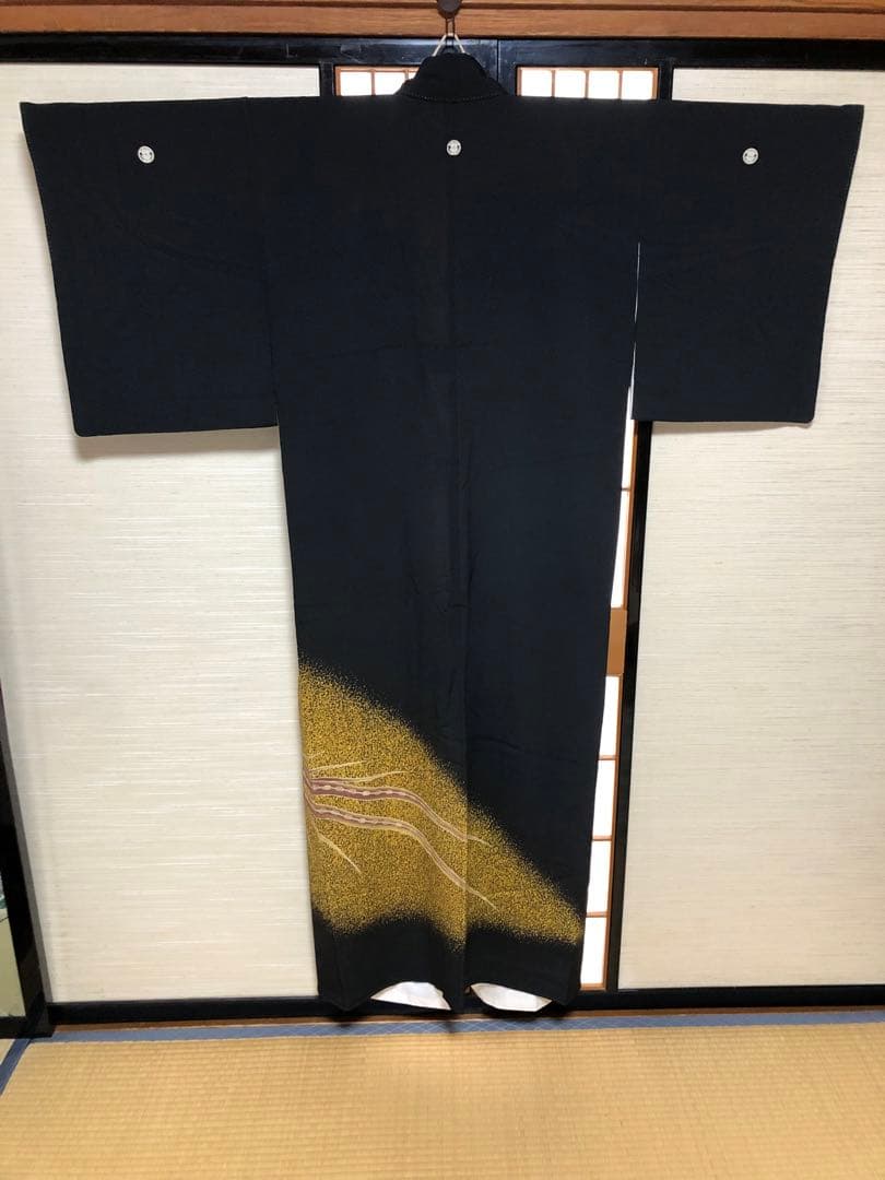 人間国宝　森口華弘　黒留袖　鳳凰