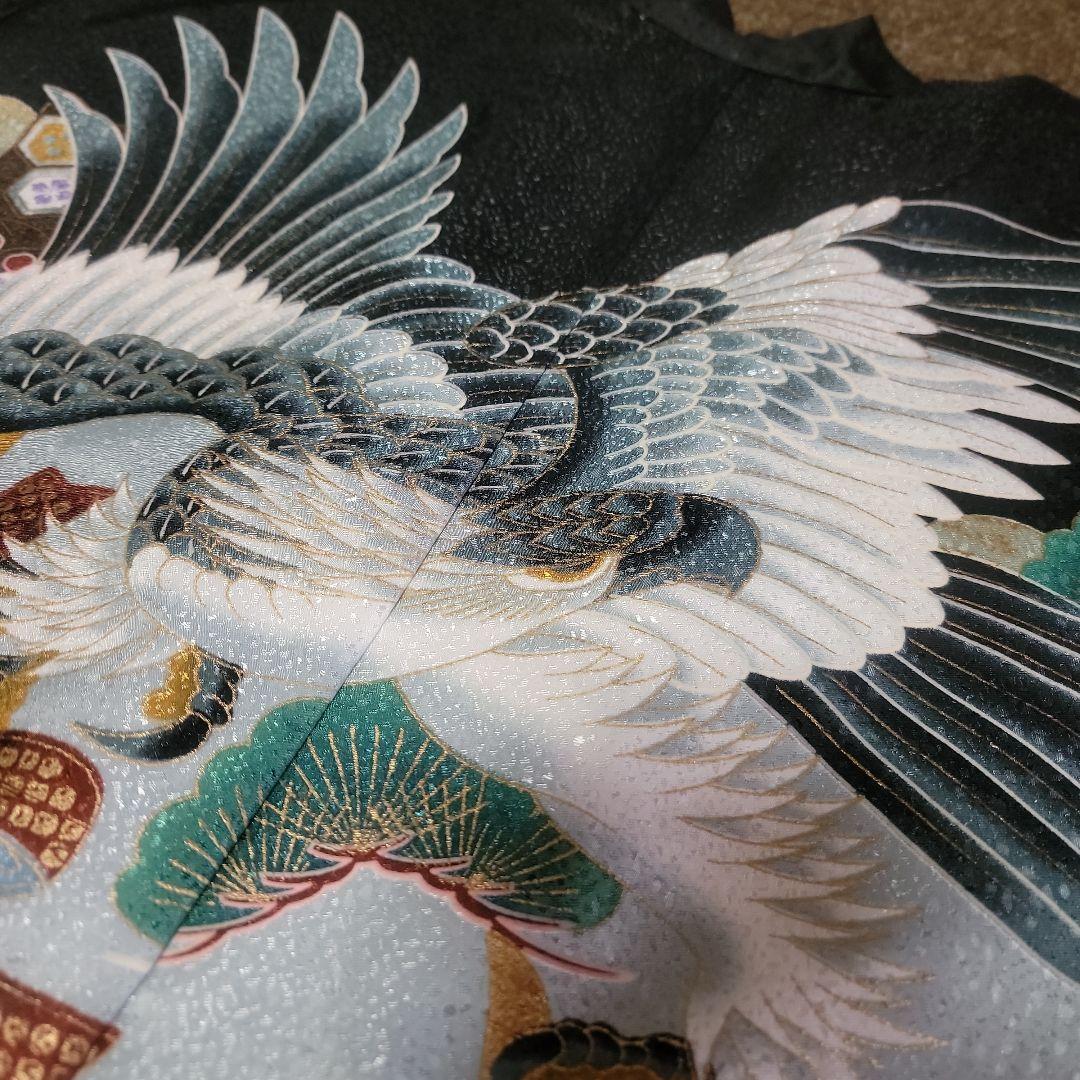 七五三 男の子 着物セット 兜と鷹のデザイン