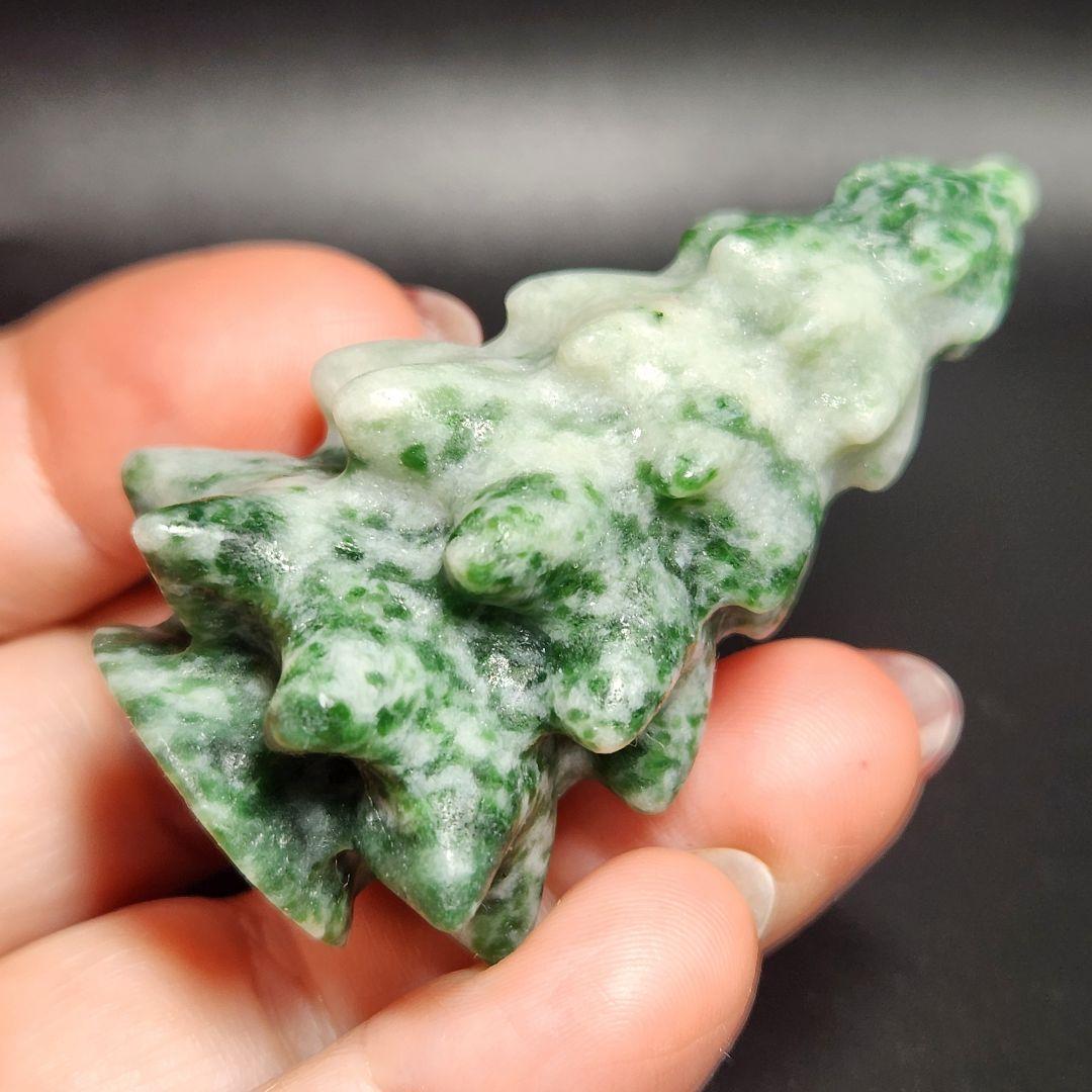 天然石【新品】クリスマス置物セット ツリー&トナカイ&プレゼントBOX★合計７点