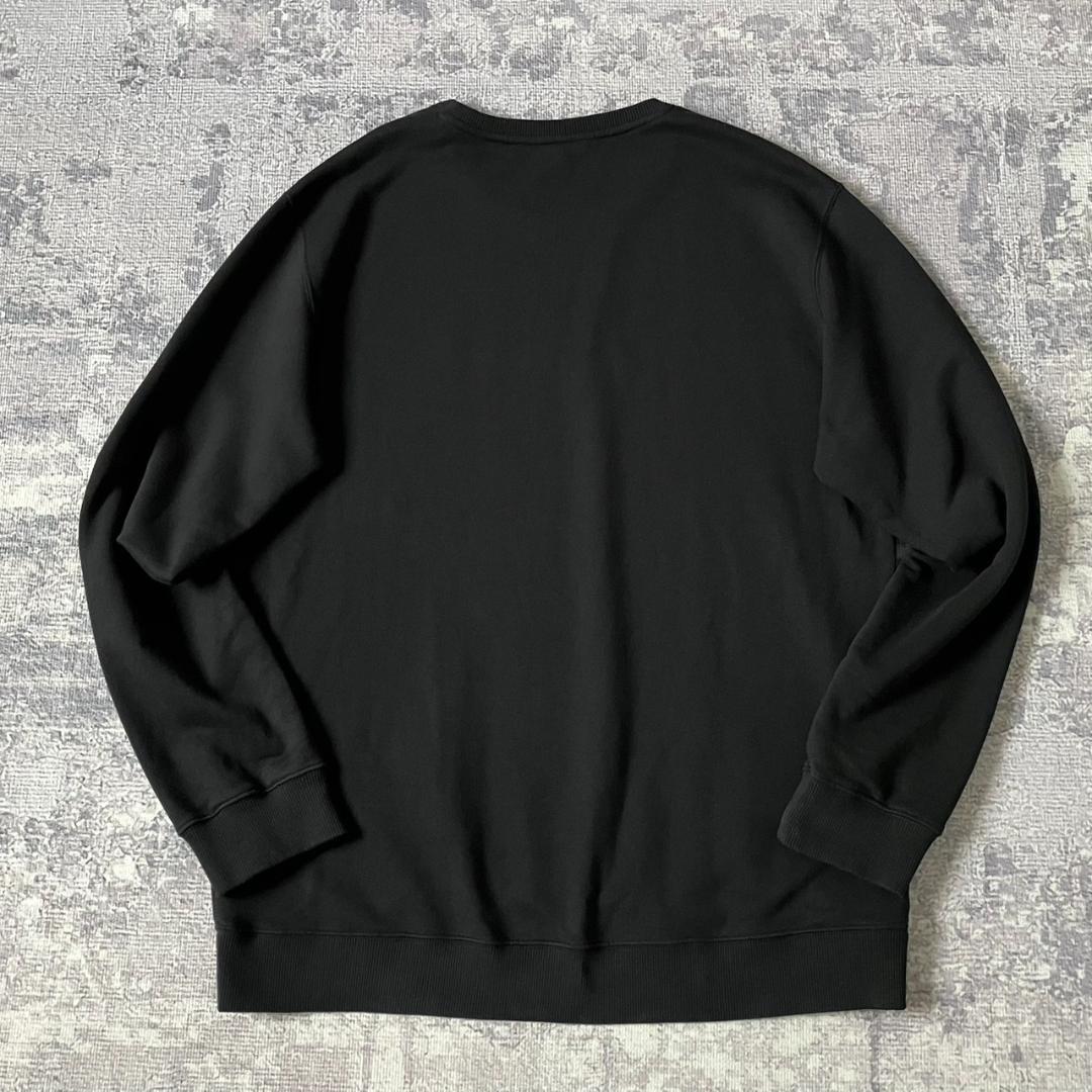 【超希少XL】ジバンシー センター刺繍ロゴスウェット レインボー ブラック 黒