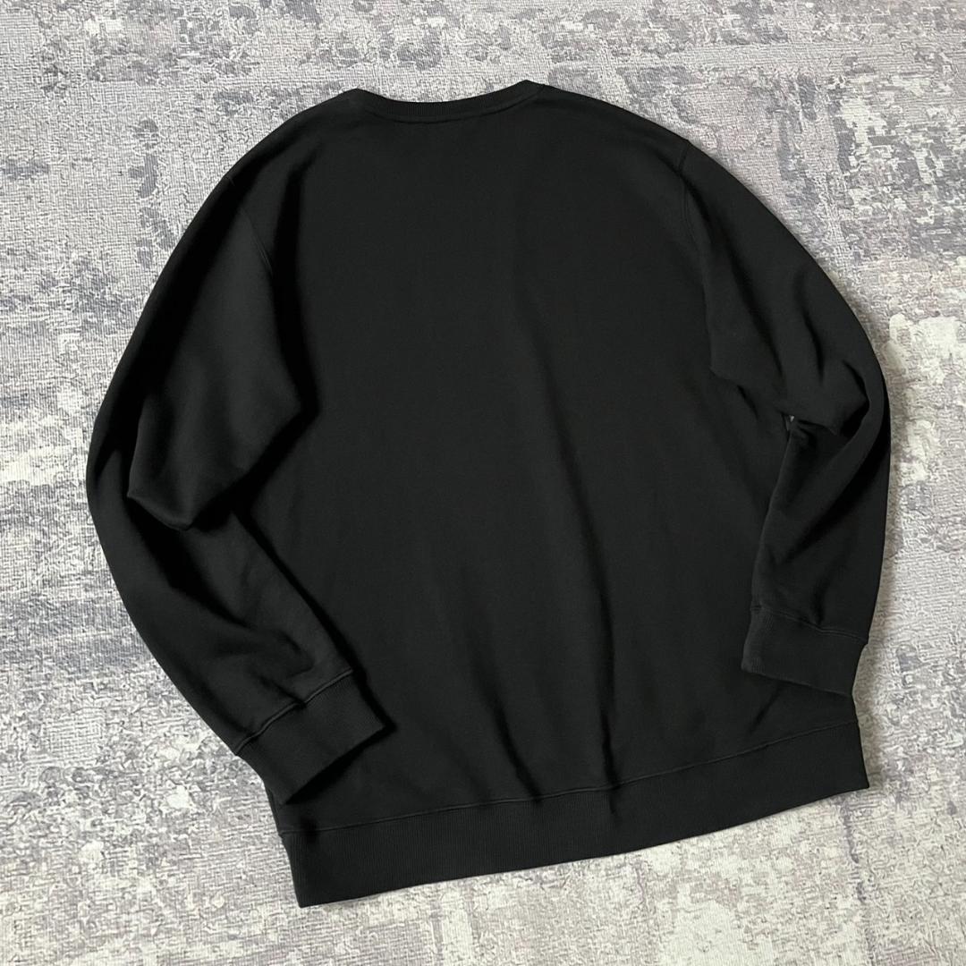 【超希少XL】ジバンシー センター刺繍ロゴスウェット レインボー ブラック 黒