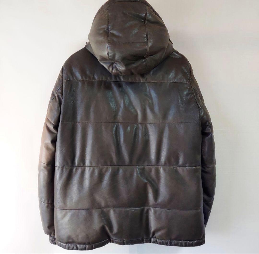 トゥモローランド リバーシブル レザー ダウンジャケット 羊革