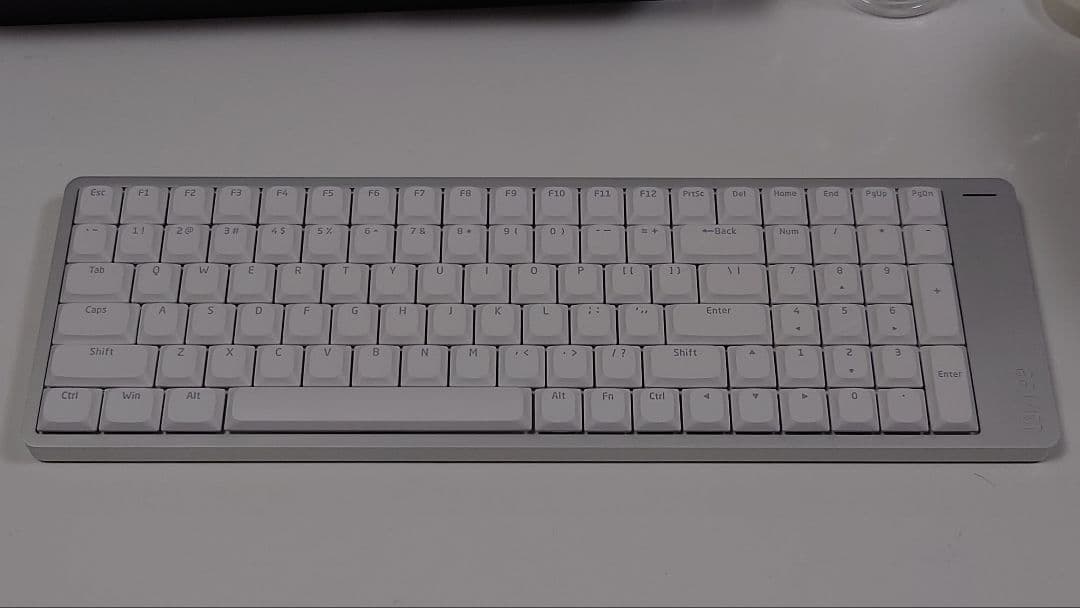 【特別限定カスタム】LOFREE FLOW2シルバー★100キー★超ロープロ仕様