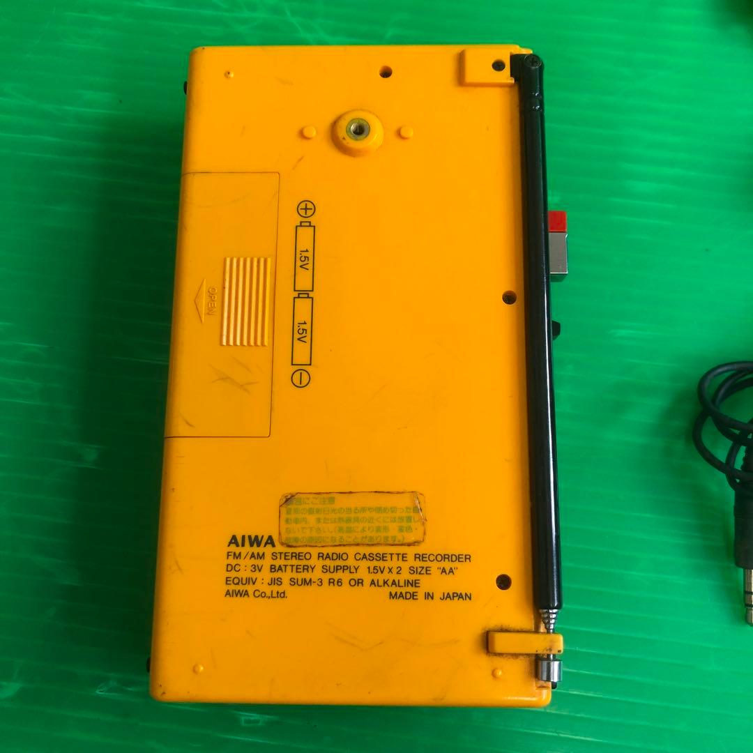 AIWA HS-J2 カセットプレーヤー 通電OK ジャンク