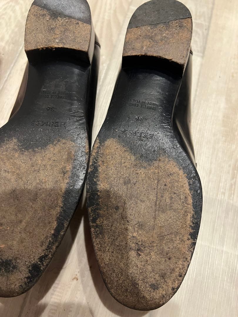 エルメス　HERMES ケリーローファー　ケリー　モカシン　Hマーク