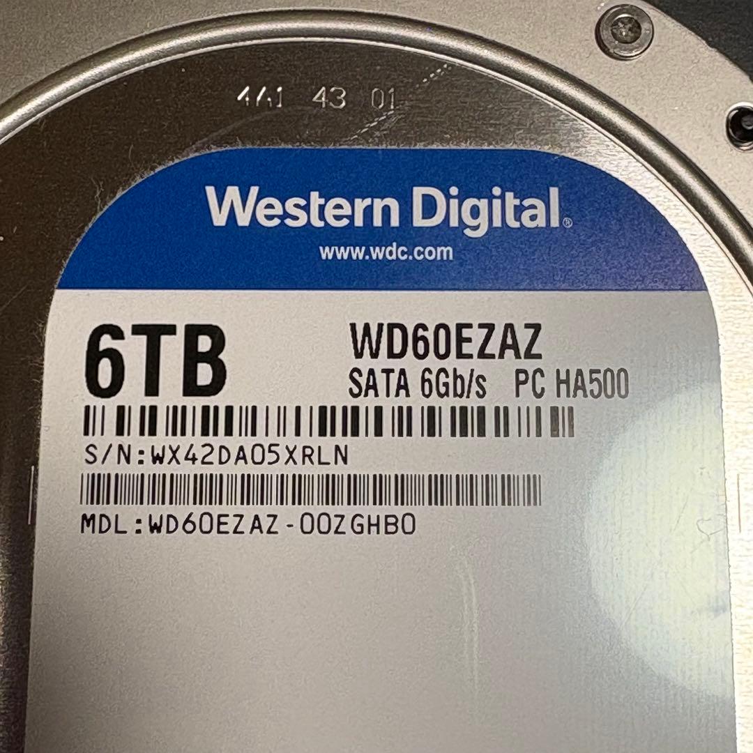 内蔵型ハードディスクドライブ HDD 6TB WD60EZAZ