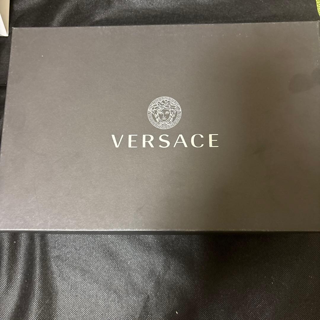 激安VERSACE ピンク メドューサ　スクエアトゥ エナメルミュール 新品
