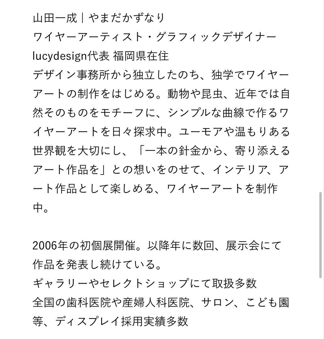 【新品未使用】　ACTUS lucydesign ワイヤーアート