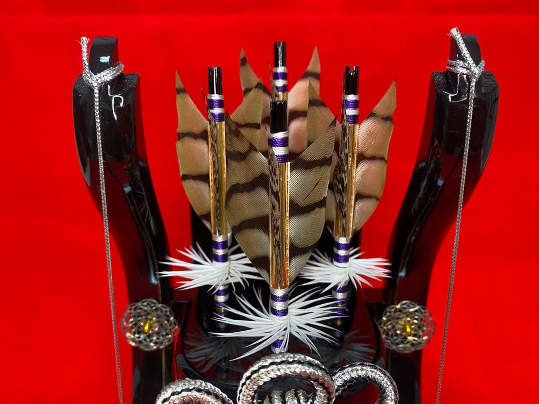 破魔弓　コンパクトガラスケース１０号・間口約２３×奥行約２２×高約３９㎝