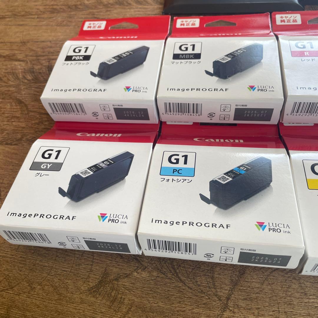 新品未使用 Canon G1インク17点と写真用紙2点