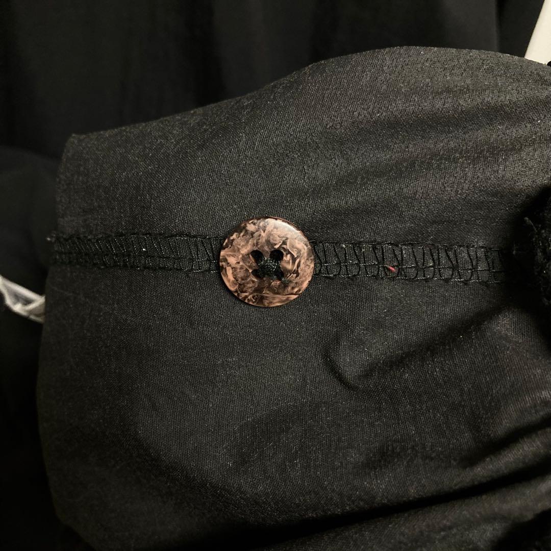 NIKE 刺繍ソロスウッシュロゴ ヘンリーネック ナイロンジャケット 黒 XL