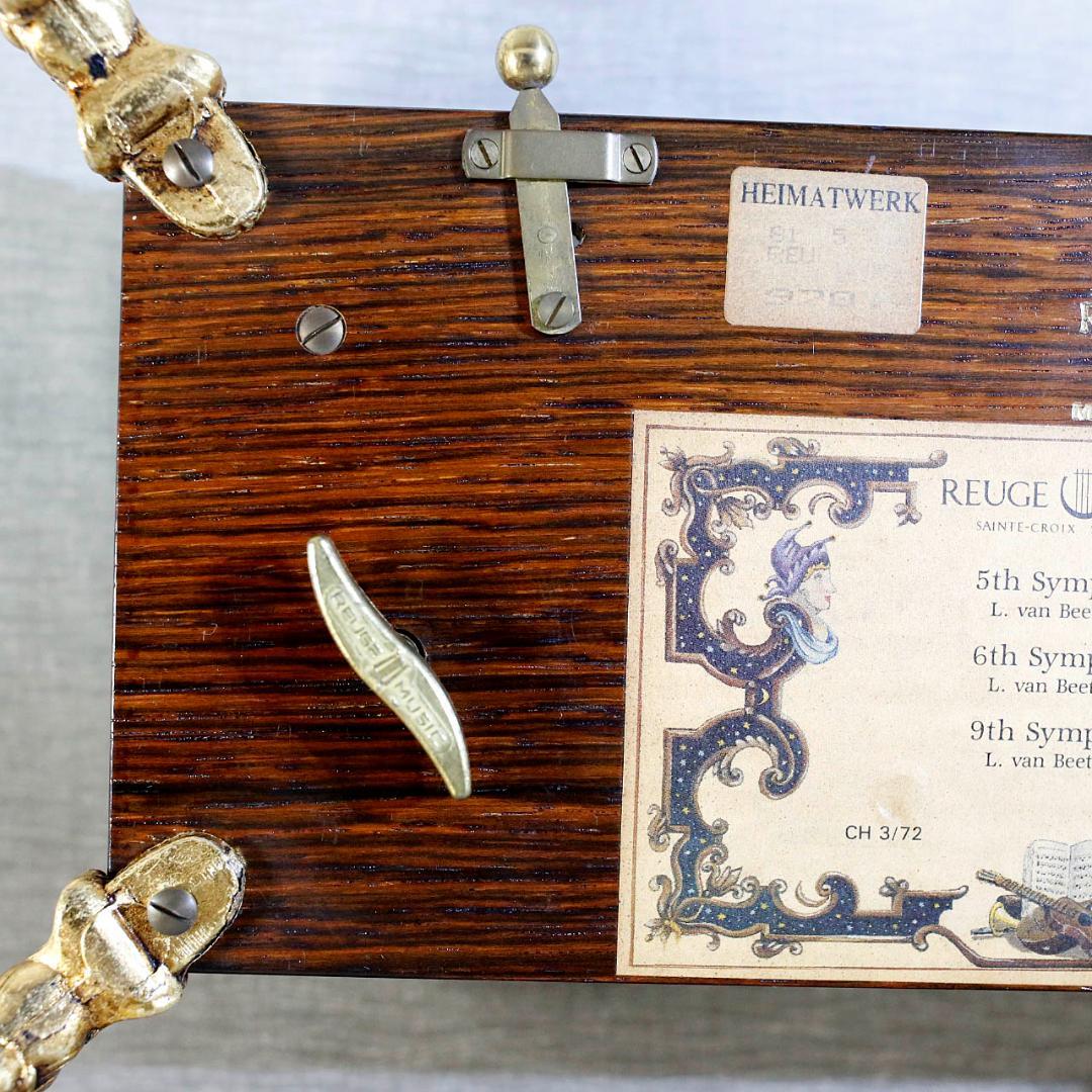 リュージュ 高級オルゴール クリスタル ７２弁 ベートーベン ３メロディー