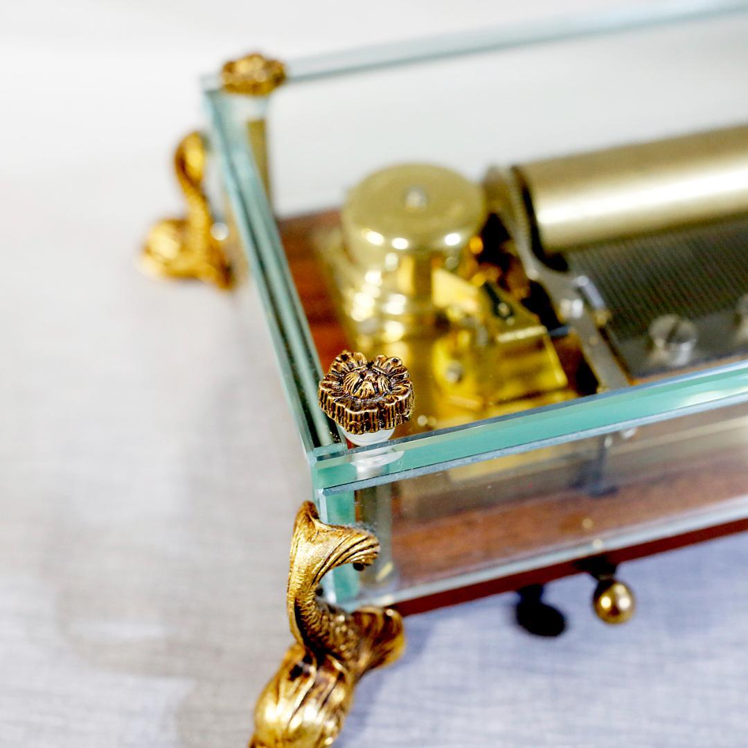 リュージュ 高級オルゴール クリスタル ７２弁 ベートーベン ３メロディー