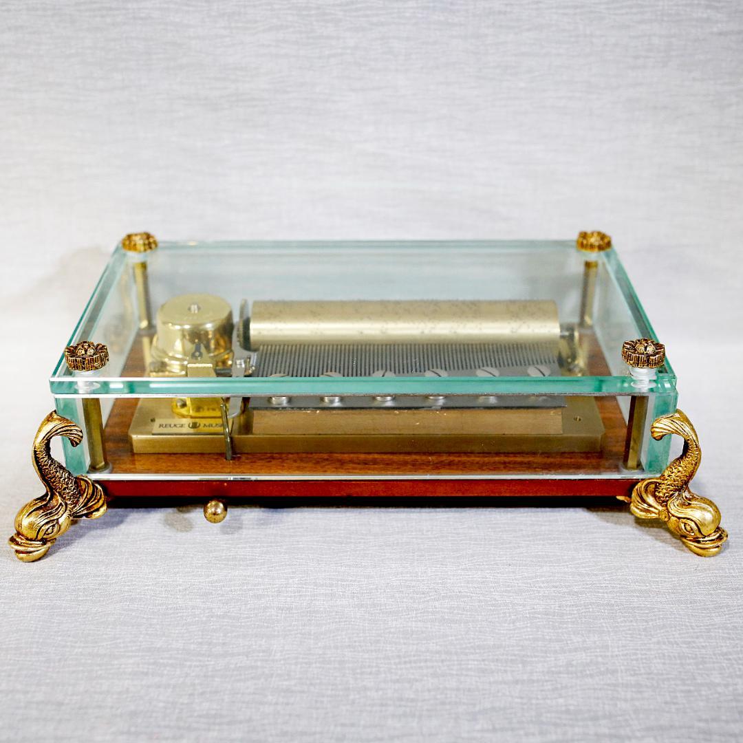 リュージュ 高級オルゴール クリスタル ７２弁 ベートーベン ３メロディー