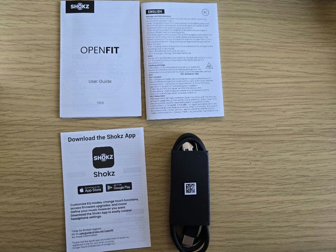 SHOKZ OPENFIT ブラック