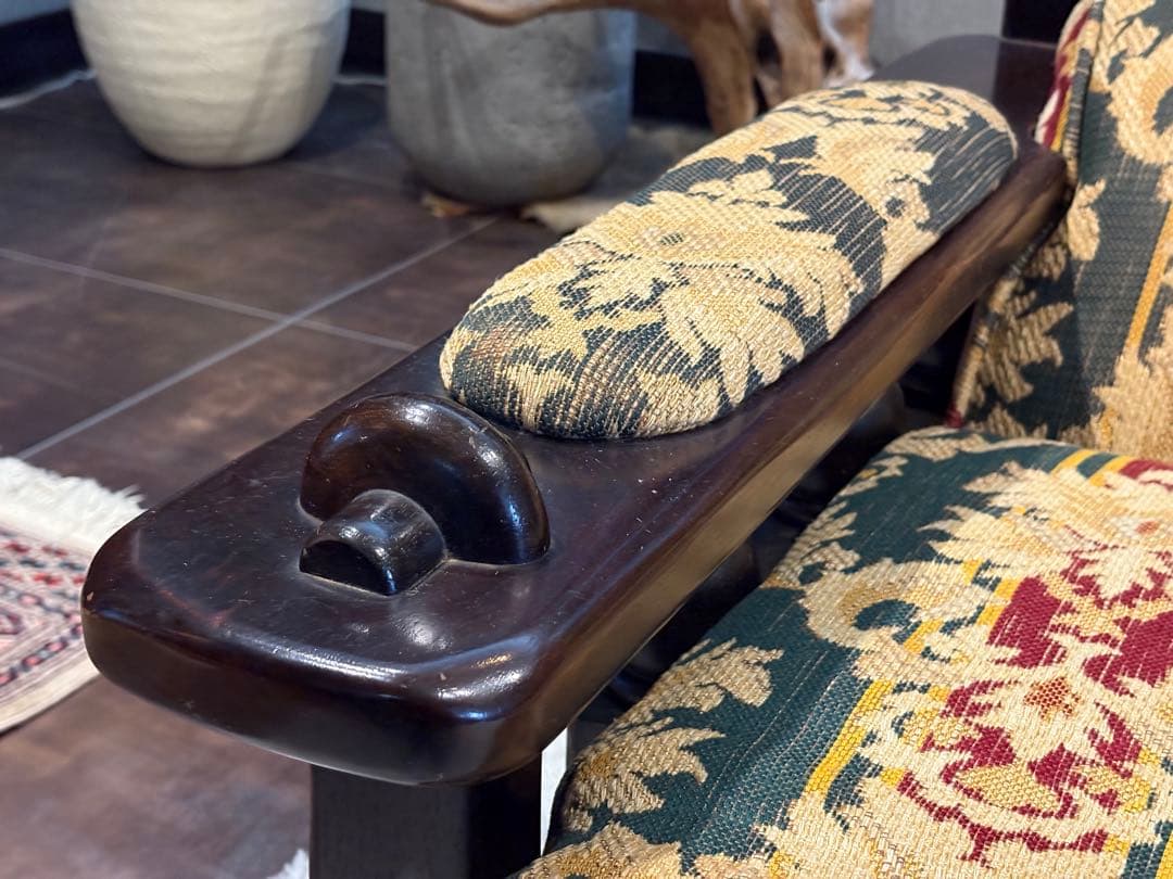 ②karimoku カリモク　1人掛けソファ　1Pソファ　ファブリック　IG