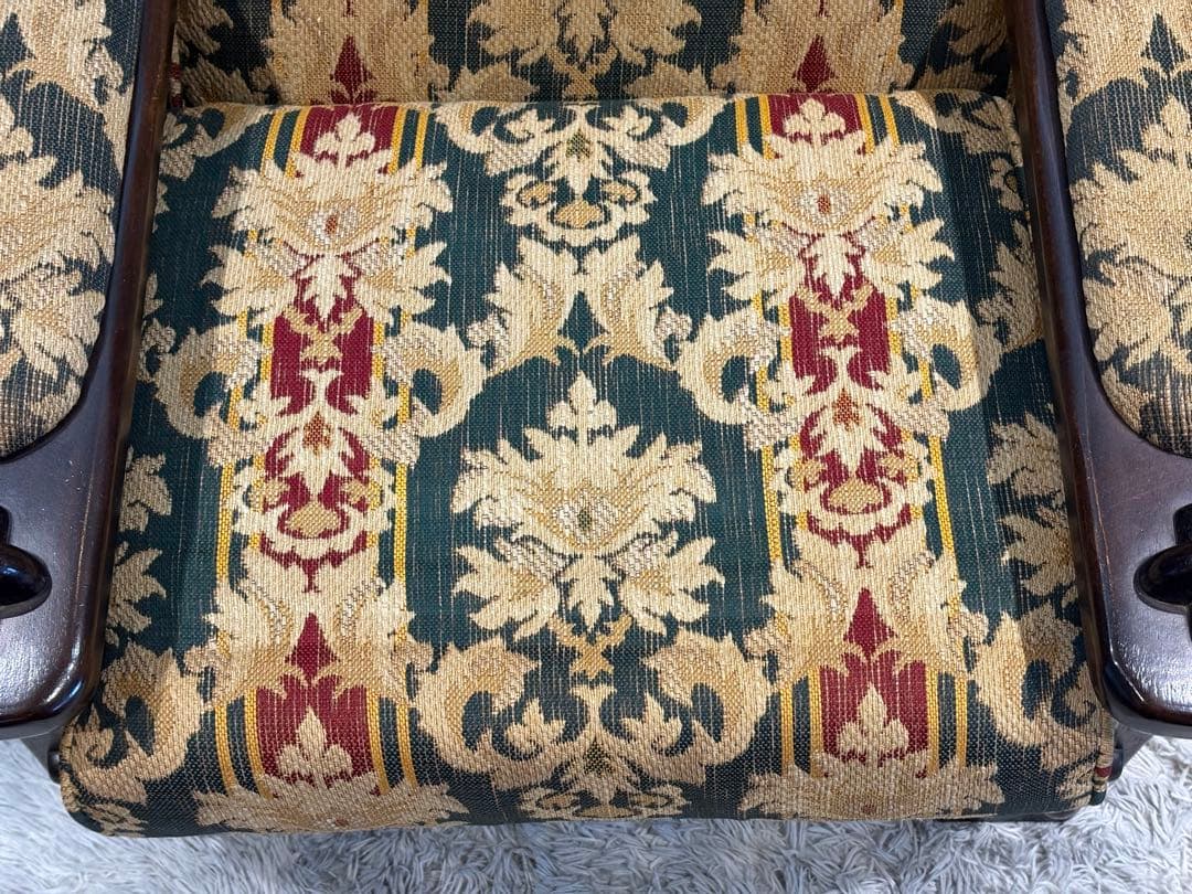 ②karimoku カリモク　1人掛けソファ　1Pソファ　ファブリック　IG