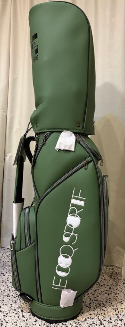 新品 le coq sportif golf キャディバッグ 8.5型 カーキ