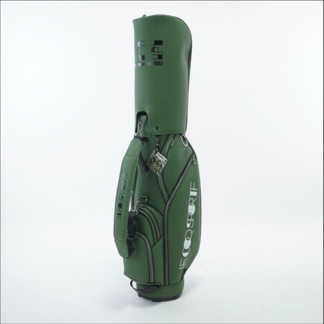 新品 le coq sportif golf キャディバッグ 8.5型 カーキ