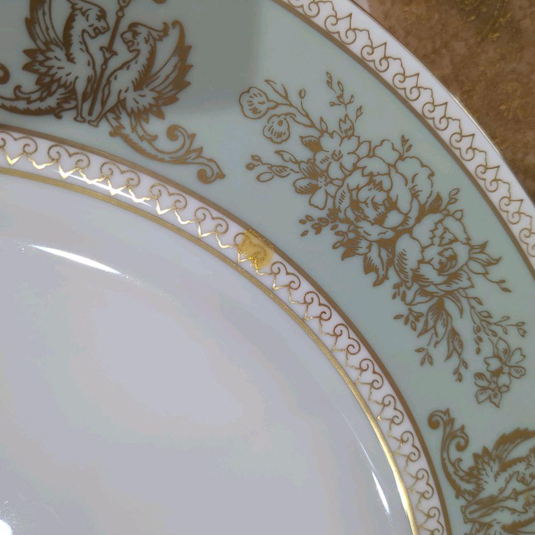 ウェッジウッド コロンビア　セージグリーン 27cmディナープレート　5枚セット