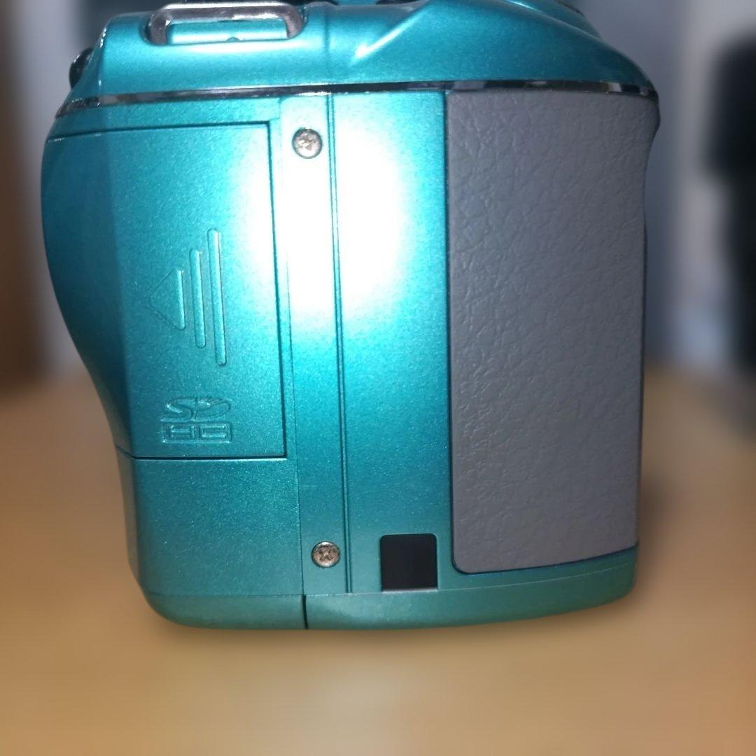 美品　PENTAX K-x レンズキット　ライトグリーン　希少カラー　単三電池