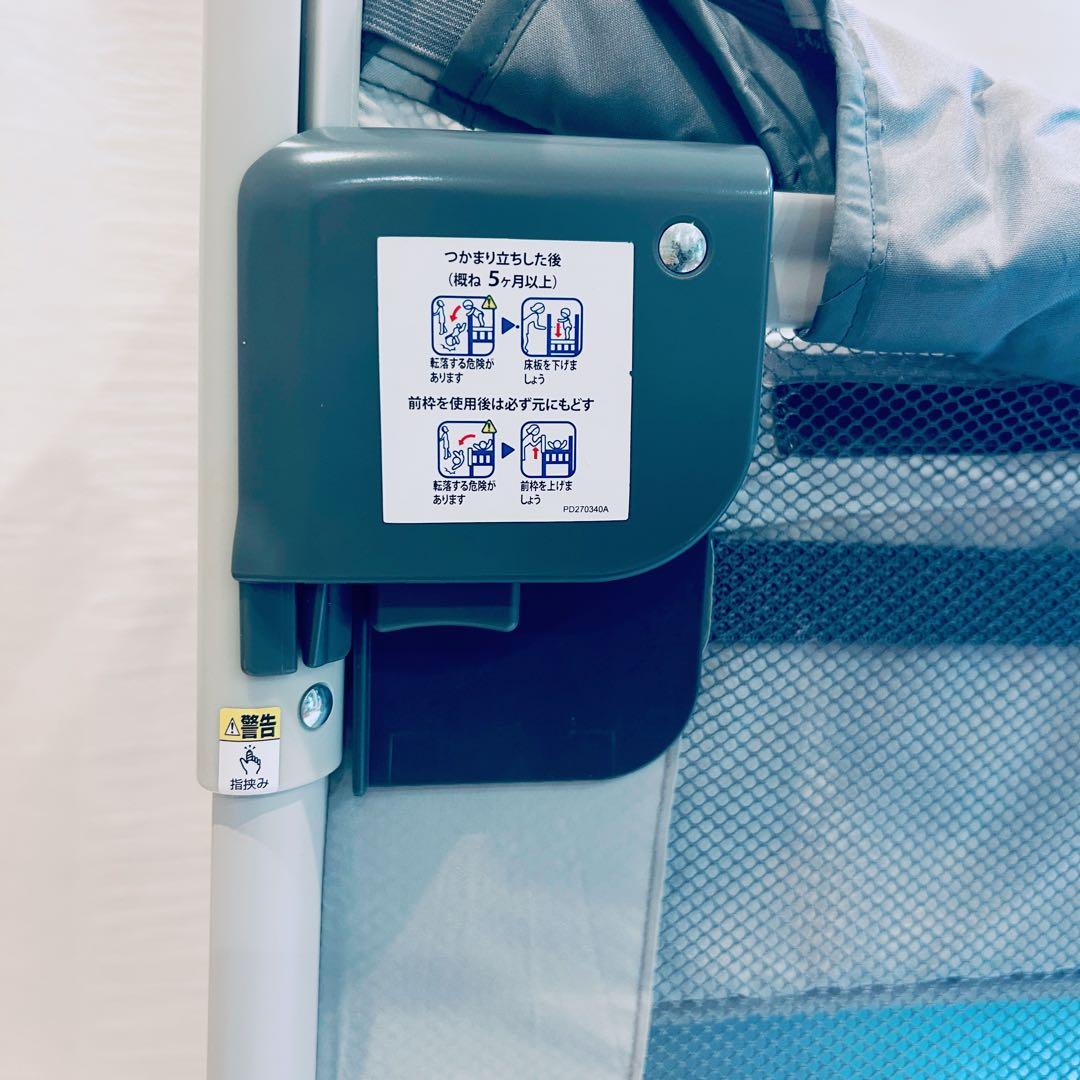 未使用級✨️ Aprica ココネルエアーAB グレーベアー ベビーベッド