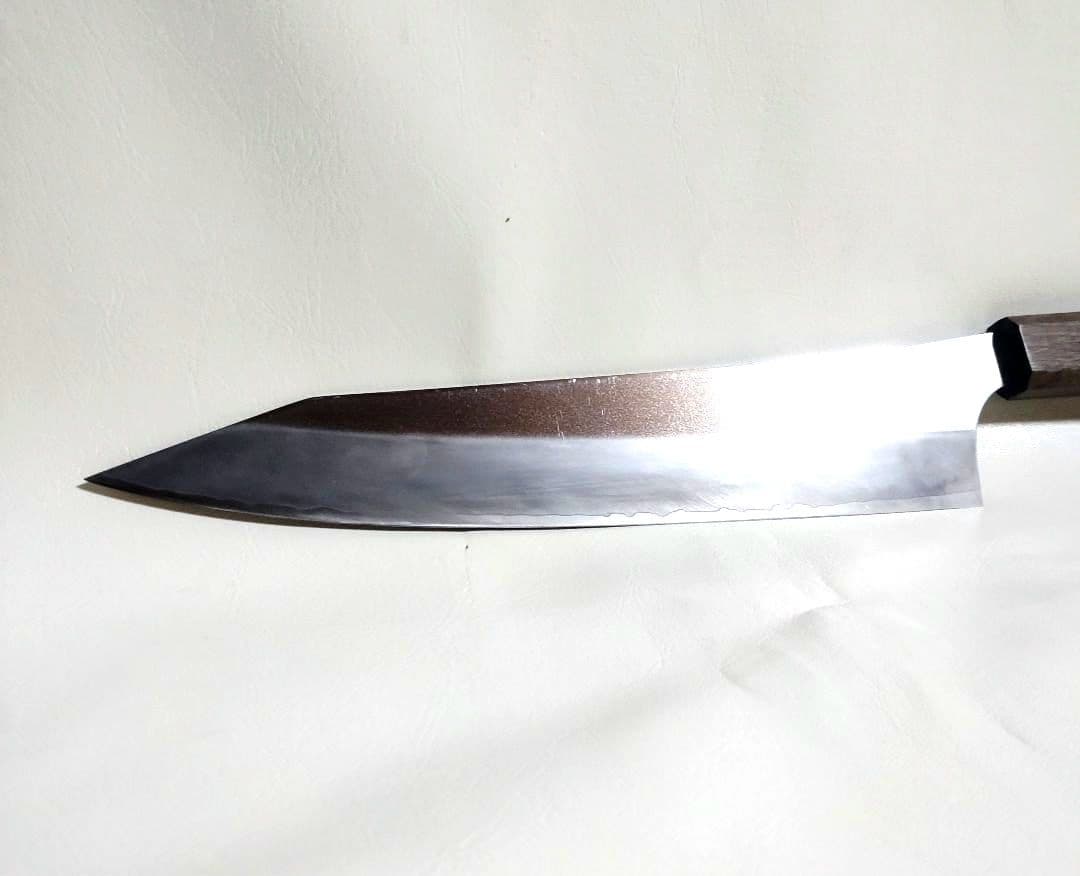 黒﨑優 新月光 牛刀包丁240mm VGXEOS鋼 鞘付き