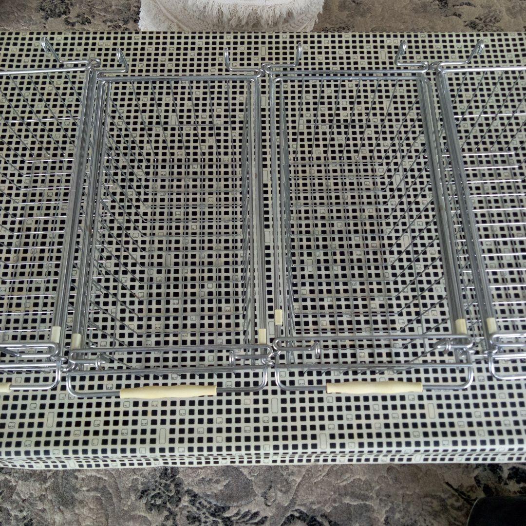 ワイヤーバスケット シルバー 収納用4個