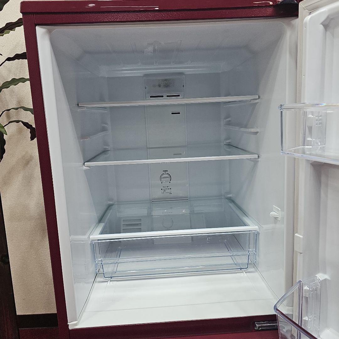 ワインレッド冷蔵庫と6kg洗濯機セット