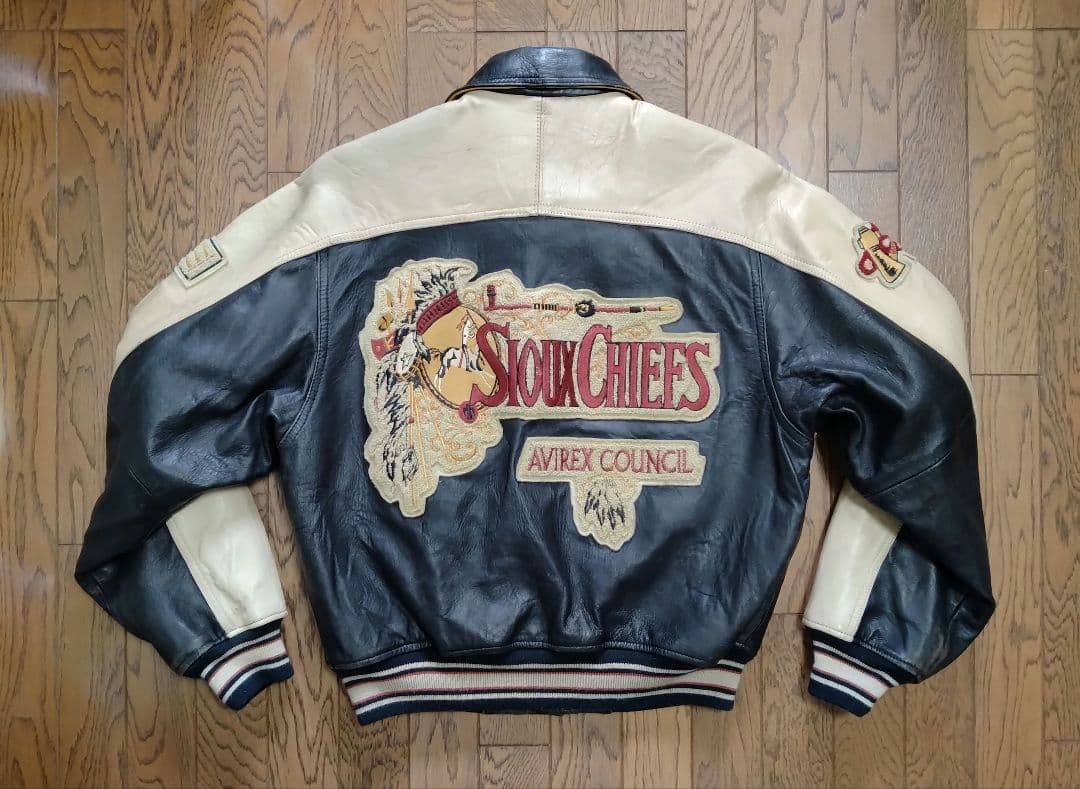 AVIREX アビレックス オールレザースタジャン SIOUX CHIEFS