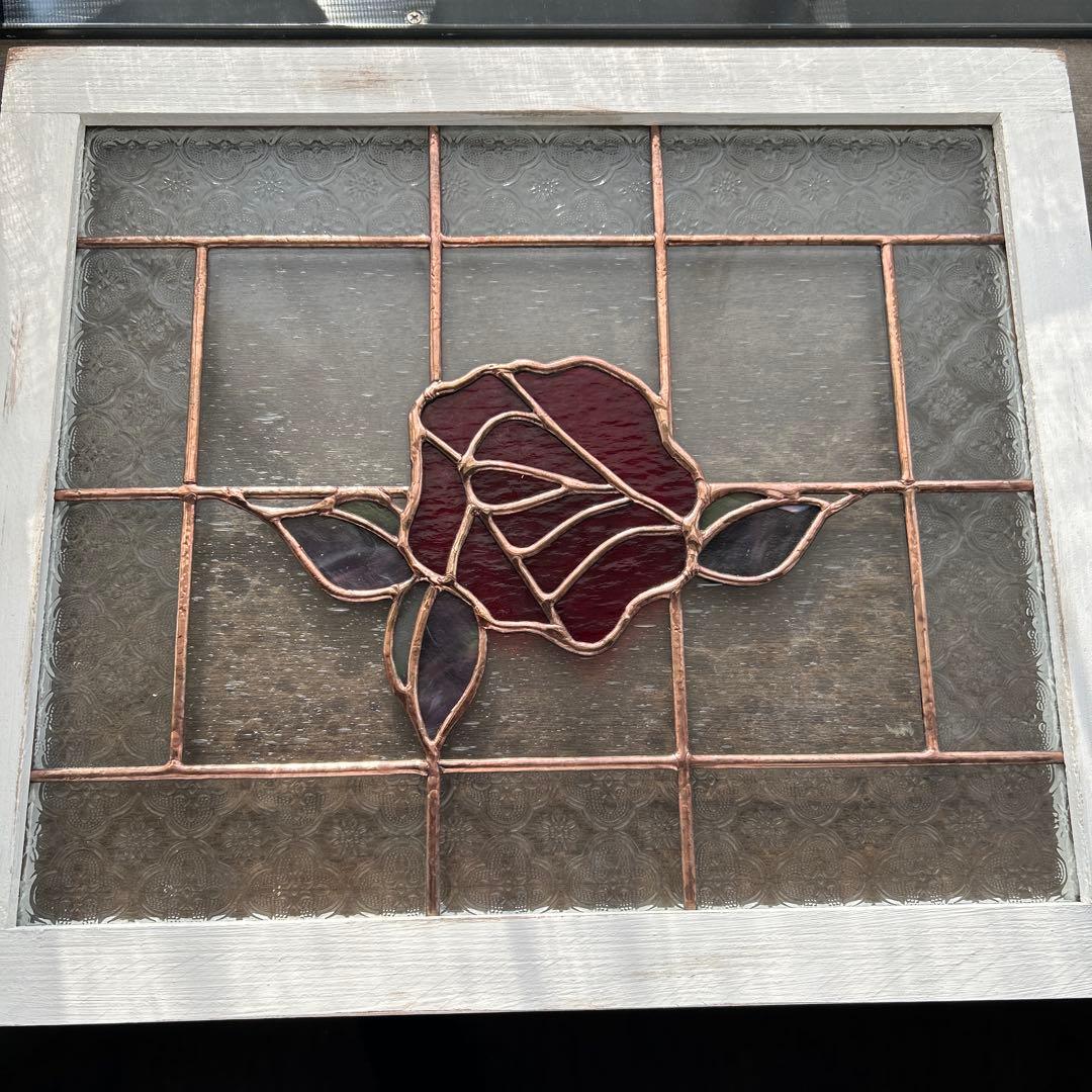 ステンドグラス　pink fox