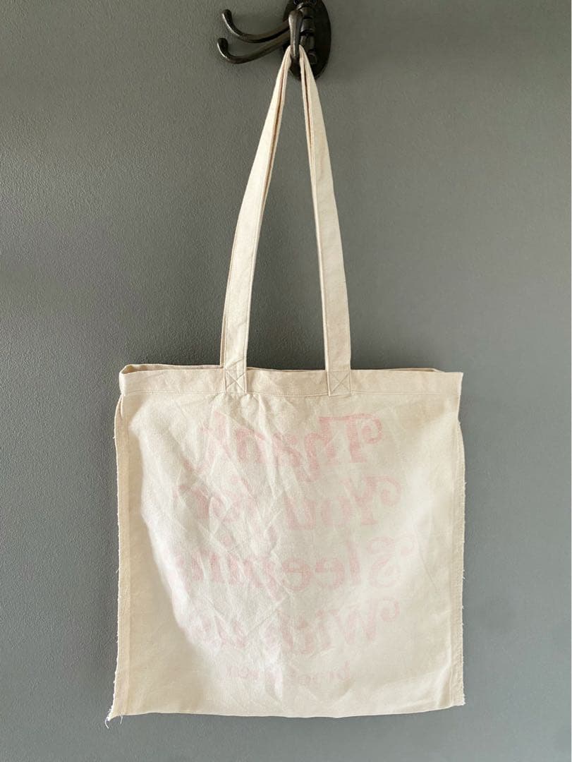 古着 ビンテージ エコバッグ 厚手 生地 袋 巾着 デッドストック 美品