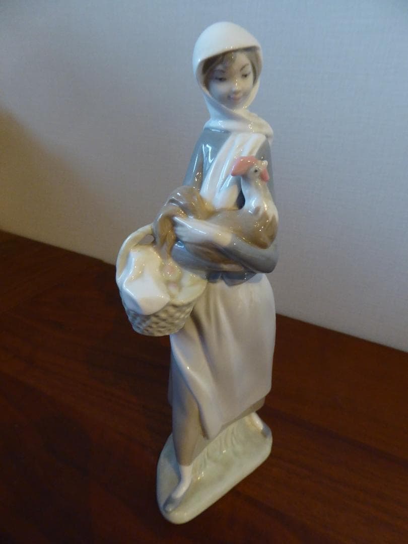 リアドロ3点セット　ちょっと残念な小鳥と少女、ニワトリと少女、鳩と少女