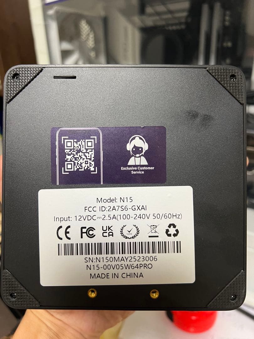 高性能 MINI PC Intel N150 Ram 16gb, Ssd 512