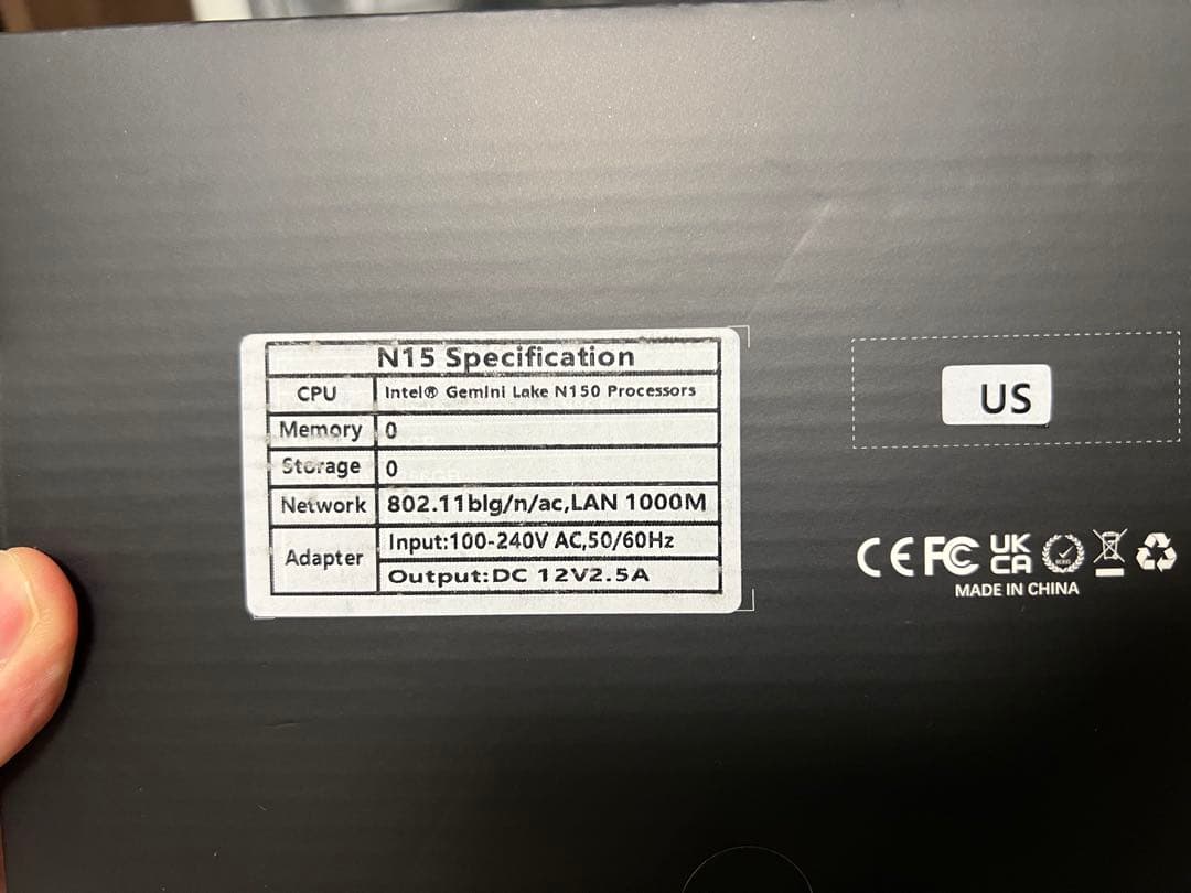 高性能 MINI PC Intel N150 Ram 16gb, Ssd 512