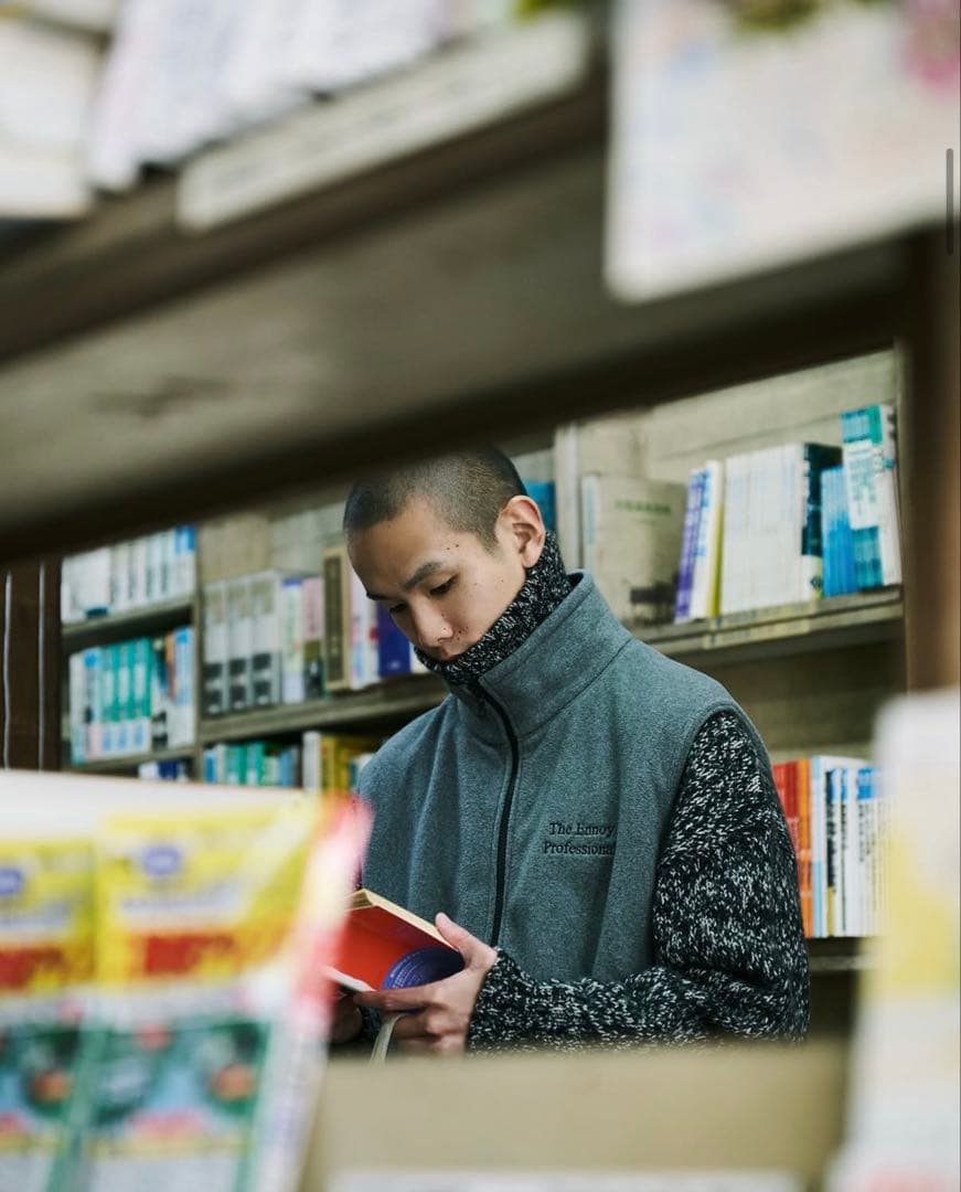 トップス ENNOY PROFESSIONAL FLEECE VEST (GRAY) L