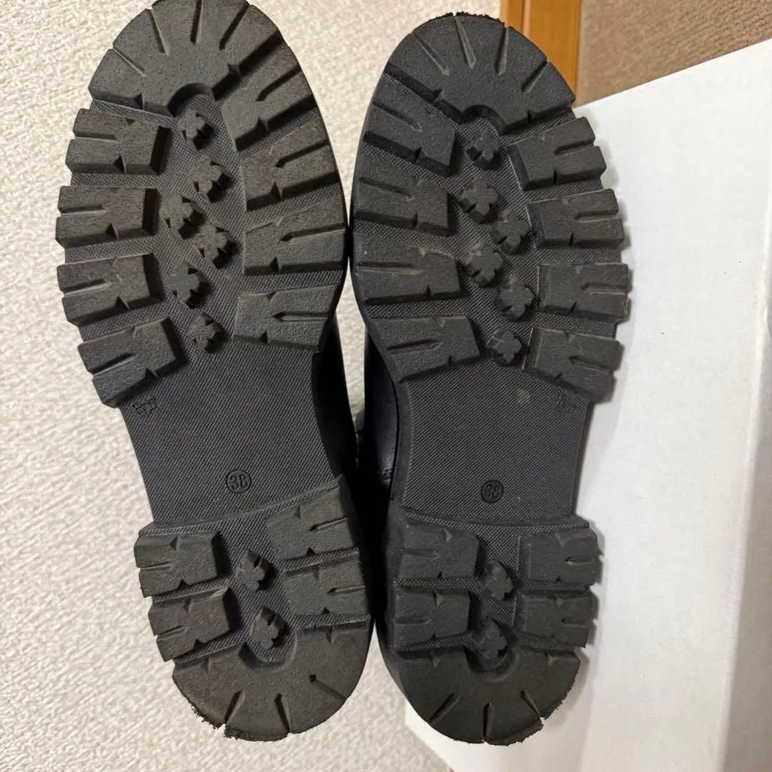 美品✨️ ENESS レザー ブラック サイドゴアブーツ チェルシーブーツ 38