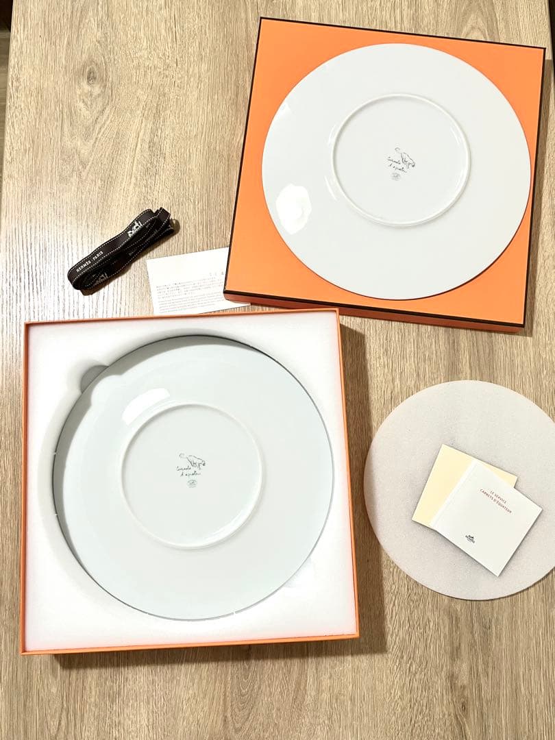 エルメス 赤道直下のスケッチ ディナープレート 2枚セット