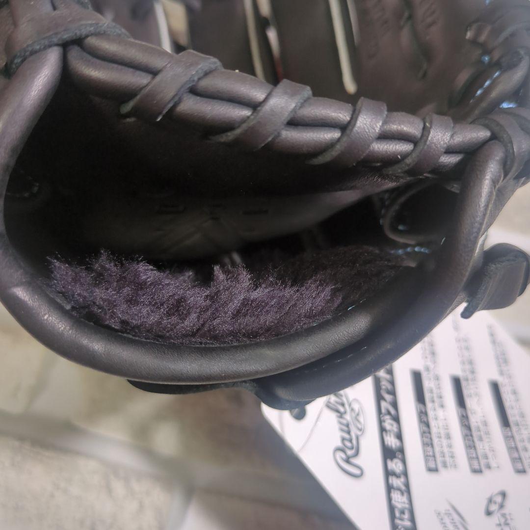 【未使用・タグ付き】Rawlings 軟式グローブ 黒/青 ジュニアS