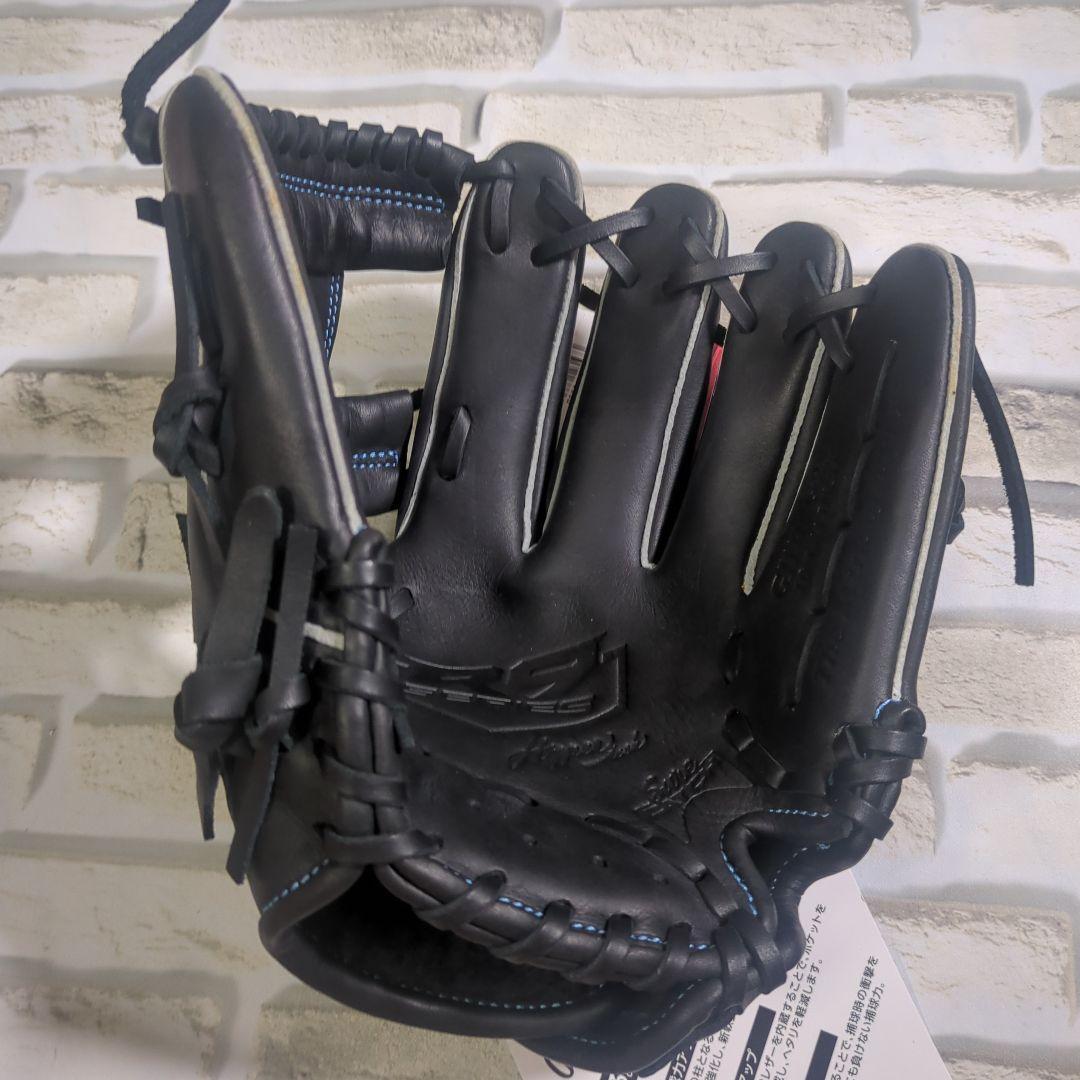 【未使用・タグ付き】Rawlings 軟式グローブ 黒/青 ジュニアS