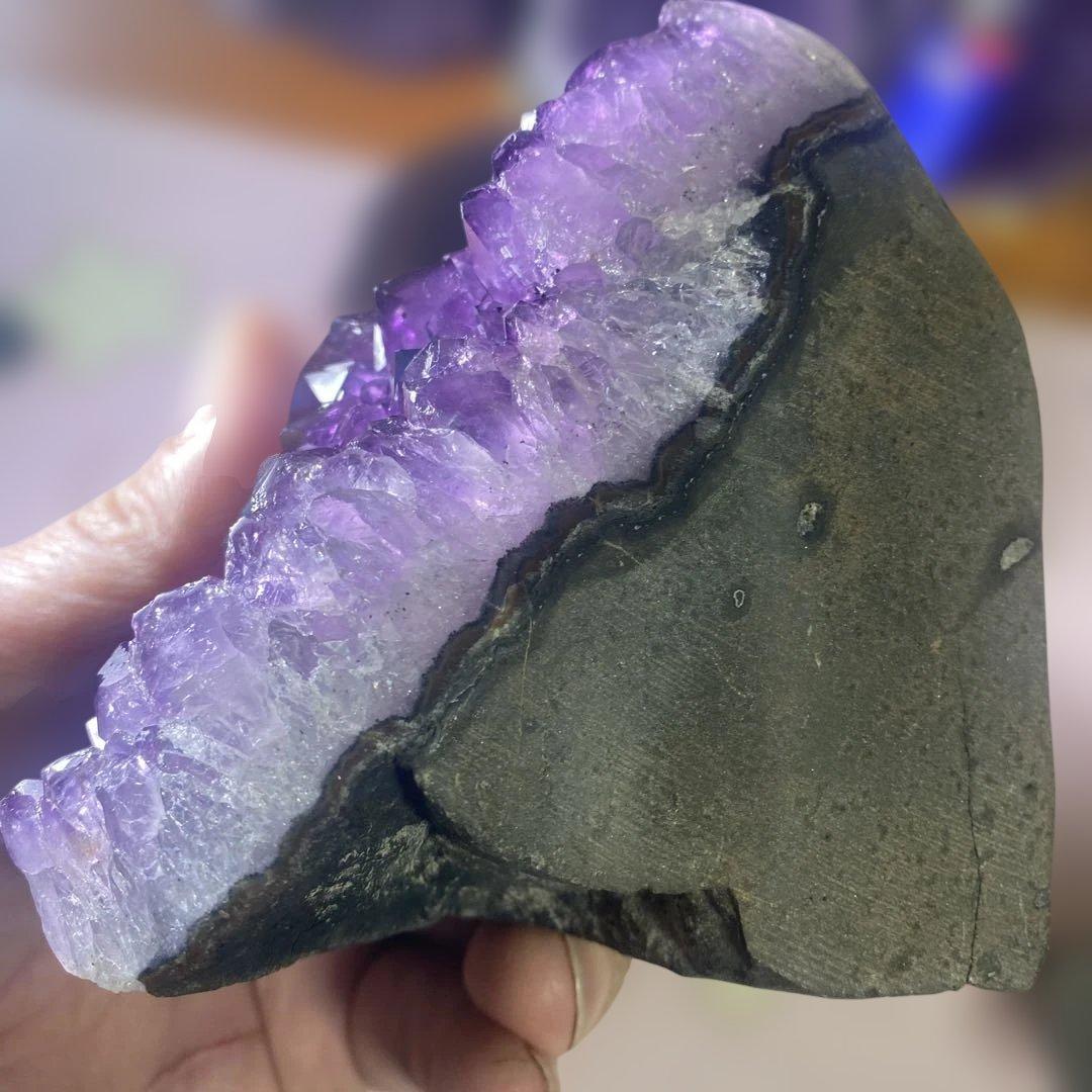 【極上ウルグアイ産A A A級アメジストクラスター1139g絶品超濃い超美しい