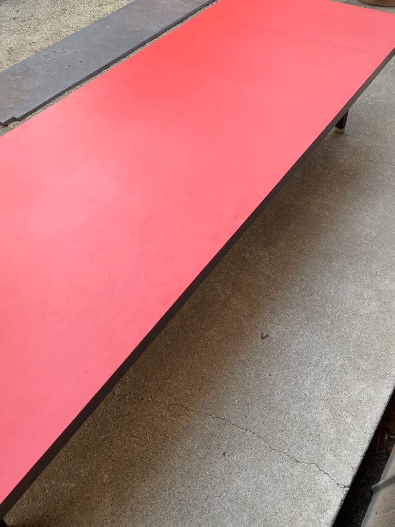 赤いローテーブル　折りたたみ式　180 長方形テーブル　長机　会議　宴会　中華