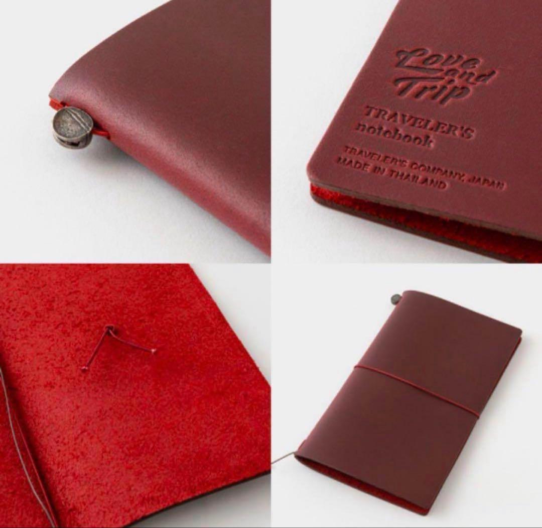 新品 レギュラーサイズ トラベラーズノート LOVE AND TRIP レッド