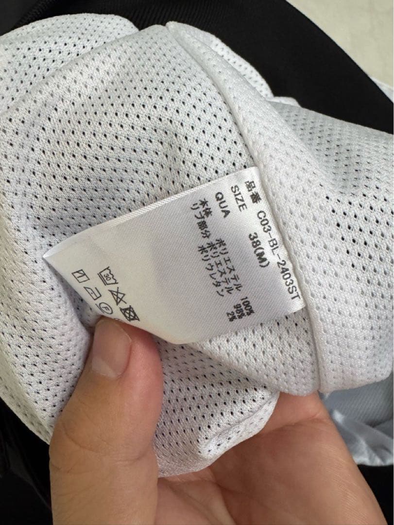 k*3様 CRONOS クロノス スタジャン ブラックホワイト Mサイズ ナイロ