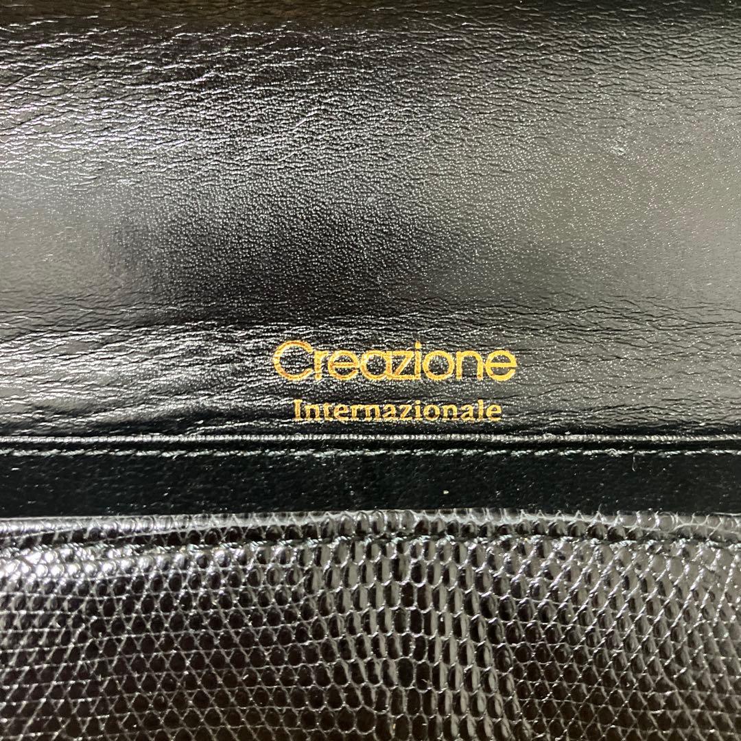 creazione ハンドバッグ 革製 リザード 南京錠・鍵付き クレアツォーネ