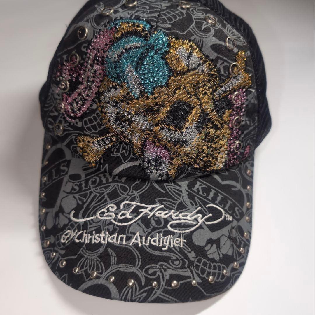 エドハーディー Ed Hardy キャップy2k スタッズ　アーカイブ