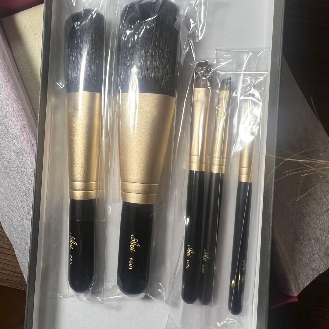 新品未使用　ブラシセット　熊野化粧筆 一休園